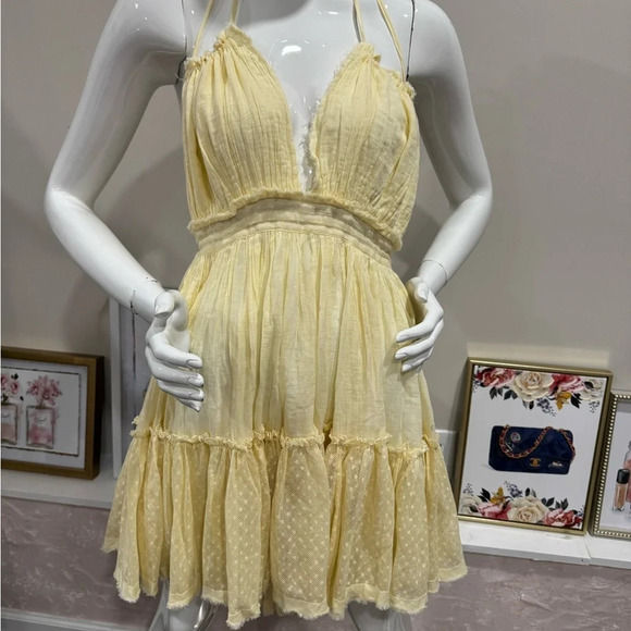 NWOT FREE PEOPLE Robe courte 100 Degree Sz : L - Picture 7 of 12